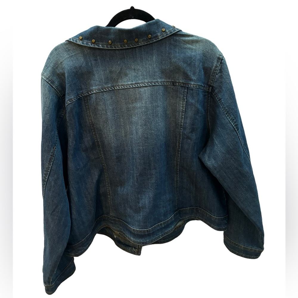 Ashley Stewart Women’s Blue Denim‎ Jacket Size 22/24 - Picture 2 of 8